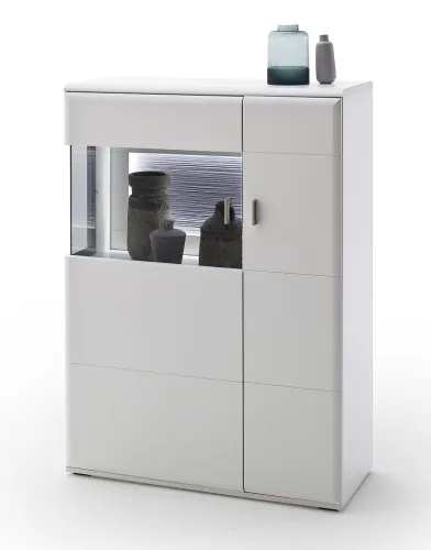 Highboard Amora | weiß matt | ohne Beleuchtung