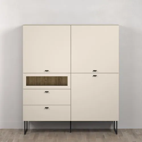 Highboard Bellugi 1, Cashmere Dekor – Ansicht 3