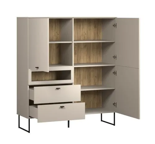 Highboard Bellugi 1, Cashmere Dekor – Ansicht 4
