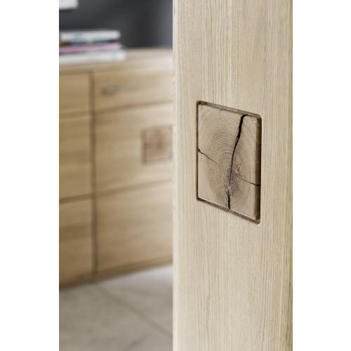 Highboard Bologna | Eiche Bianco | LED Beleuchtung