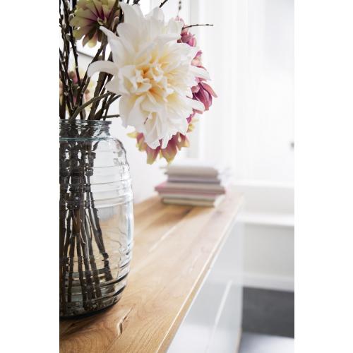 Highboard Chiaro | weiß matt / Asteiche massiv