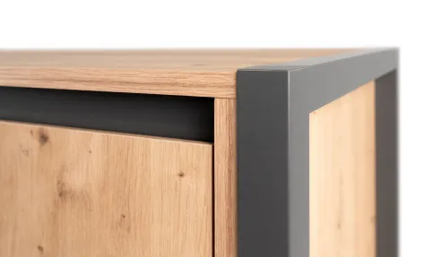 Highboard Denver | Artisan Oak / anthrazit | Industrial Look