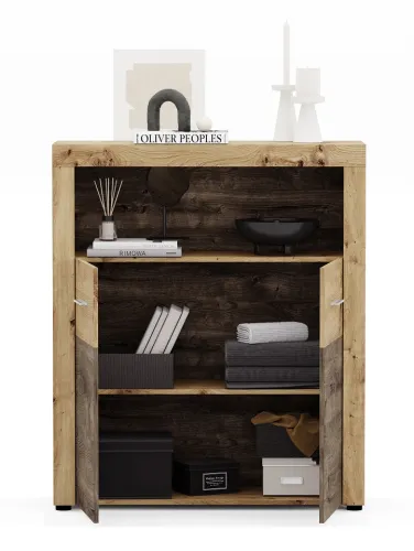 Highboard Fly | Artisan Eiche | LED Beleuchtung