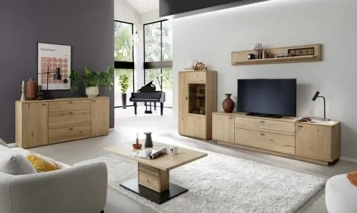 Highboard Freeport 1 | Ast-/ Balkeneiche | ohne Beleuchtung