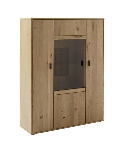 Highboard Freeport | Ast-/Balkeneiche | mit LED Bandbeleuchtung