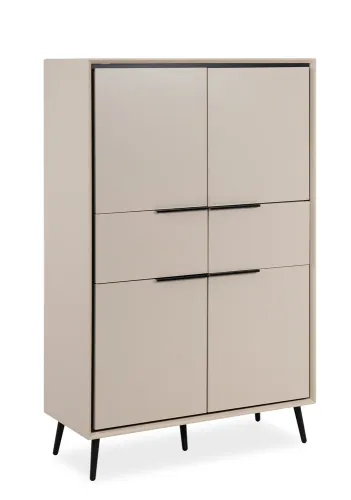 Highboard Kommode Arona | sand / schwarz