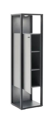 Highboard Luxor groß | Royal Grey / anthrazit | ohne Beleuchtung