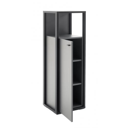 Highboard Luxor klein | Royal Grey / anthrazit | LED Beleuchtung