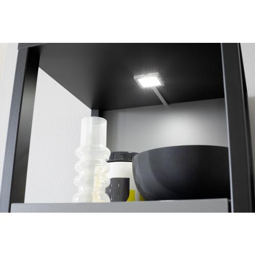 Highboard Luxor klein | Royal Grey / anthrazit | LED Beleuchtung