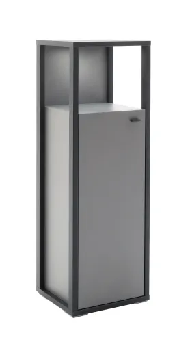 Highboard Luxor klein | Royal Grey / anthrazit | ohne Beleuchtung