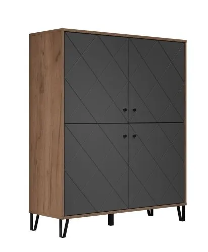 Highboard Montez | Eiche Kraft Gold / Graphite