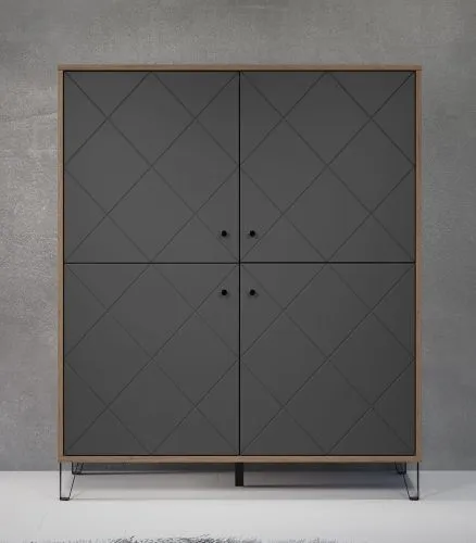 Highboard Montez | Eiche Kraft Gold / Graphite