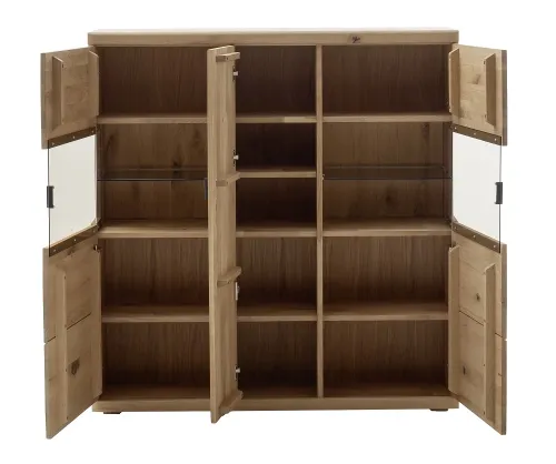 Highboard Palma | Asteiche / Balkeneiche | ohne Beleuchtung