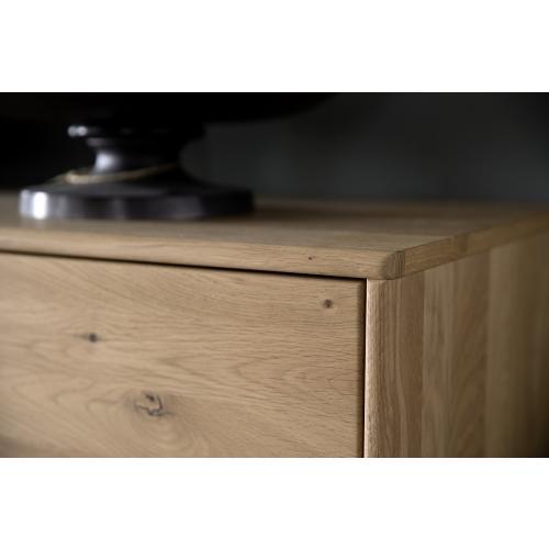 Highboard Portland 2 | Asteiche Bianco | LED Beleuchtung