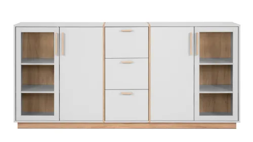 Highboard Sideboard Split | steingrau / Jackson Hickory