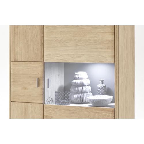 Highboard Tarragona (L) | Eiche Bianco | LED Beleuchtung