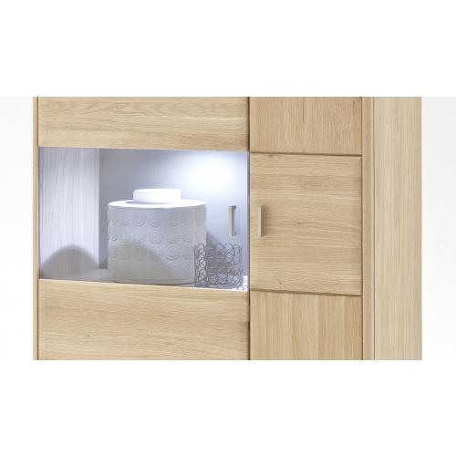 Highboard Tarragona (R) | Eiche Bianco | LED Beleuchtung