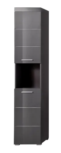 Hochschrank Amanda | grau Hochglanz
