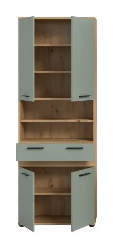 Hochschrank Badschrank Blake | Salbei / Artisan Eiche