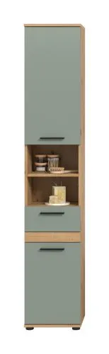 Hochschrank Blake | Salbei / Artisan Eiche