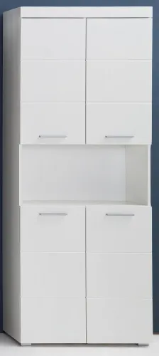 Hochschrank breit Amanda | weiß Hochglanz