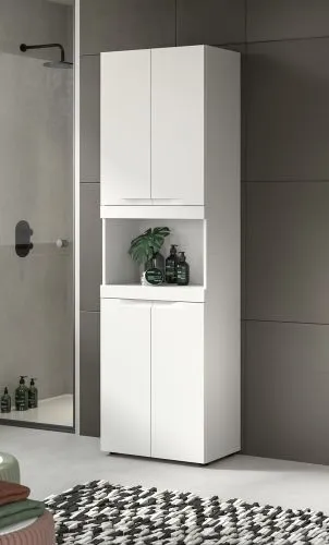 Hochschrank breit Viana | weiß