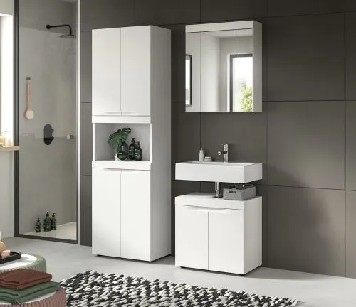 Hochschrank breit Viana | weiß