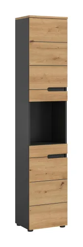 Hochschrank Canu | Artisan Eiche / Basalt grau