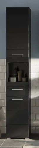 Hochschrank Linus | schwarz Hochglanz