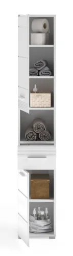 Hochschrank Linus | weiß Hochglanz