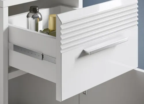 Hochschrank Linus | weiß Hochglanz