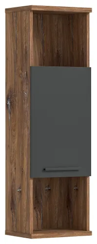 Hochschrank Hängeschrank Bad Ramon | grau / Flagstaff Oak