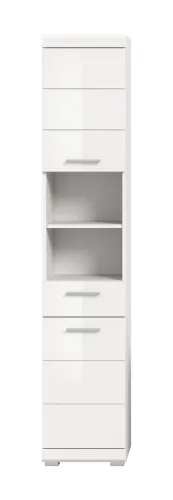 Hochschrank Scout | weiß Hochglanz / weiß