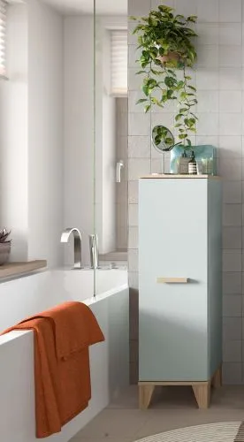 Hochschrank Star | hellgrün / Eiche