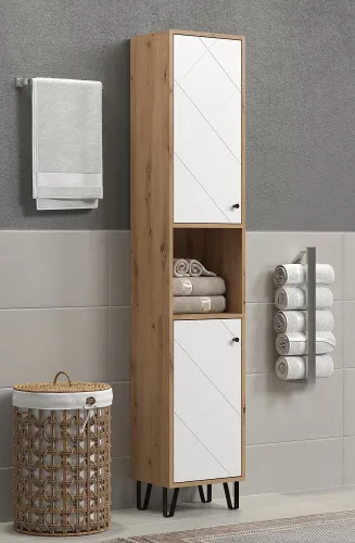 Hochschrank Touch | Artisan Eiche / weiß