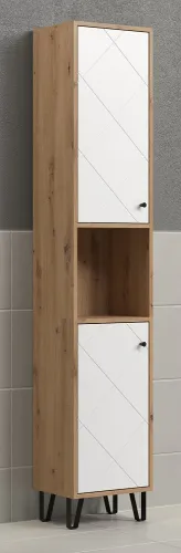 Hochschrank Touch | Artisan Eiche / weiß