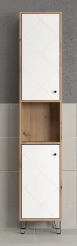 Hochschrank Touch | Artisan Eiche / weiß