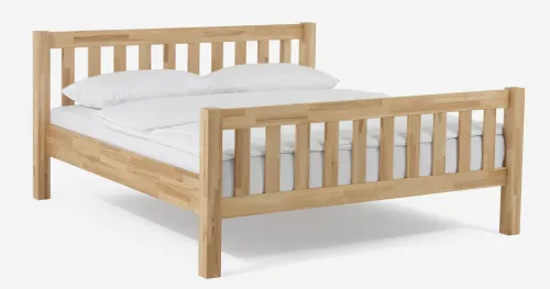 Holzbett massiv Bondi | Kernbuche geölt | 90x200