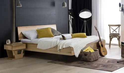 Holzbett massiv Clover | Kernbuche geölt | 180x220