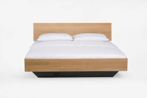 Holzbett massiv Clover | Wildeiche Honig geölt | 180x200