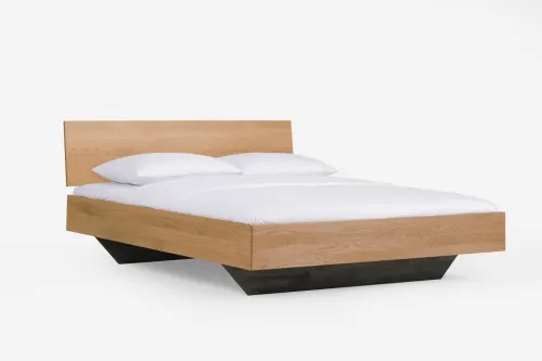 Holzbett massiv Clover | Wildeiche Honig geölt | 200x220