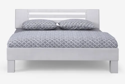 Holzbett massiv Dahlia | Buche weiß lackiert | 140x210 | Kopfteil 2