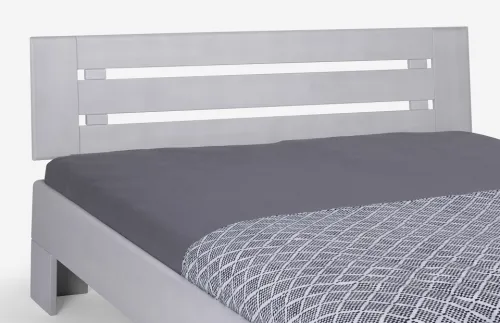 Holzbett massiv Dahlia | Buche weiß lackiert | 90x200 | Kopfteil 4