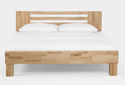 Holzbett massiv Dahlia | Kernbuche geölt | 100x210 | Kopfteil 2