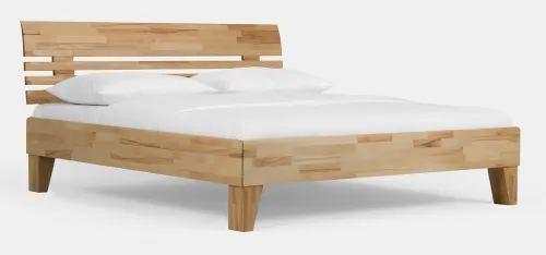 Holzbett massiv Dahlia | Kernbuche geölt | 200x220 | Kopfteil 1
