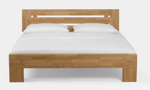 Holzbett massiv Dahlia | Wildeiche Honig geölt | 100x200 | Kopfteil 3