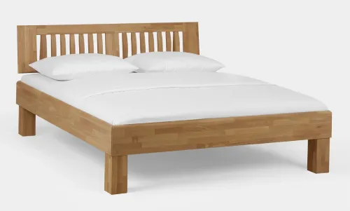 Holzbett massiv Dahlia | Wildeiche Honig geölt | 140x210 | Kopfteil 4