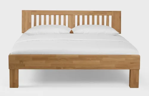 Holzbett massiv Dahlia | Wildeiche Honig geölt | 160x220 | Kopfteil 4