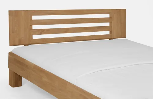 Holzbett massiv Dahlia | Wildeiche Honig geölt | 180x220 | Kopfteil 2