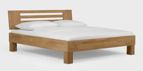 Holzbett massiv Dahlia | Wildeiche Honig geölt | 90x220 | Kopfteil 2